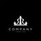 Rr crown drop logo design vector icon for company