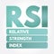 RSI - Relative Strength Index acronym