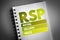 RSP - Retail Selling Price acronym