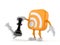 RSS icon character playing chess