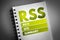 RSS - Rich Site Summary acronym