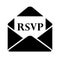 Rsvp letter vector pictogram