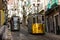 Rua da Bica (Bica Street) and its famous funicular, Lisbon, Portugal