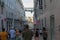 Rua do Carmo, Lisbon tourist route, beautiful footbridge