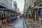 Rua do Carmo, Lisbon tourist route, beautiful footbridge