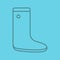 Rubber boot linear icon