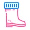 rubber boots color icon vector illustration