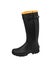 Rubber boots isolate on a white background. Shoes for bad weather or gardening. Shoes of a farmer, hunter or gardener.