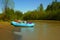 Rubber Dinghy on the Chulitna River, Alaska, USA