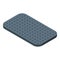 Rubber door mat icon isometric vector. Home floor