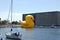 Rubber Duck among Grain Silos