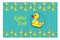 Rubber duck pattern with lots of yellow funny ducks