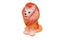 Rubber figurine of a lion. Children\'s toy.