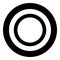 Rubber gasket Grommet seal Leakage o-ring Reten icon in circle round black color vector illustration solid outline style image