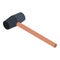 Rubber hammer icon, isometric style