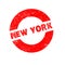 Rubber Ink Stamp New York