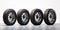 rubber isolated wheel set car object tyre tire auto background automobile. Generative AI.