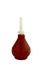 Rubber pear white tip for enema, isolate on white background