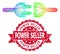 Rubber Power Seller Stamp Seal and LGBT Colored Network Electric Connection
