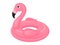 rubber ring for swimming, flamingo. Vector illustration.