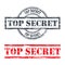 Rubber stamp design TOP SECRET