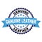 Rubber stamp with Genuine Leather concept