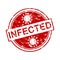 Rubber stamp infected virus