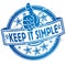 Rubber stamp keep it simple