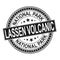 Rubber stamp Lassen Volcanic National Park California, vector illustration