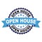 Rubber stamp with Open house concept