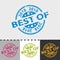 Rubber Stamp Seal - Best Of 2018 - Vector Illustration - Different Colors - Isolated On Transparent And Monochrome Backgrounds