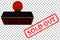 Rubber Stamp, Sold Out, at transparent effect background