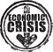 Rubber stamp with the text economic crisis
