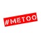 Rubber stamp with text metoo