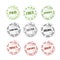 Rubber stamps collection vector