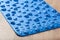 Rubber stone mat for orthopedic massage flat feet prevention