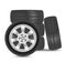 Rubber tire icon on white background