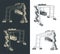 Rubber-tired overhead gantry crane drawings