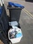 rubbish refuse landfill bins overflowing overflow strike action planet environment world business