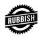 Rubbish rubber stamp