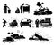 Rubbish Trash Garbage Waste Dump Site Cliparts Icons