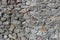 Rubble gray stone wall, rubblework