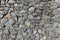 Rubble gray stone wall, rubblework