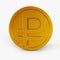 Rubble icon gold coin color 3D currency symbols