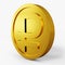 Rubble icon gold coin color 3D currency symbols
