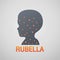 Rubella German Measles logo icon design