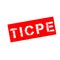 Ruber stamp with text domestic consumption tax on energy products symbol called TICPE in french