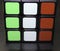 rubik& x27;s cube, face with Italy tricolor