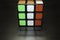 rubik& x27;s cube, face with Italy tricolor