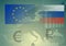 Ruble vs euro. Rate of the Russian rouble